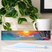 Porte-nom Pour Bureau Superbe lever de soleil sur l'étang