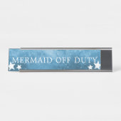 Porte-nom Pour Bureau SYMBOLE AQUATIQUE Waves Mermaid Off Duty (Devant)