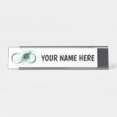 Porte-nom Pour Bureau Symbole de l'Infinity (Devant)