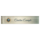 Porte-nom Pour Bureau Symbole de l'oeil allant égyptien, (Devant)