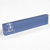 Porte-nom Pour Bureau Symbole franc-maçonnerie