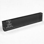 Porte-nom Pour Bureau Symbole franc-maçonnerie