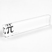 Porte-nom Pour Bureau Symbole Pi