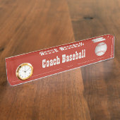 Porte-nom Pour Bureau Table de bureau personnalisée de base-ball (Taille)