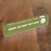 Porte-nom Pour Bureau Table de bureau personnalisée Golf Ball (Taille)