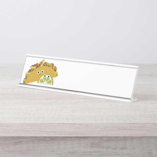 Porte-nom Pour Bureau Taco (Devant)