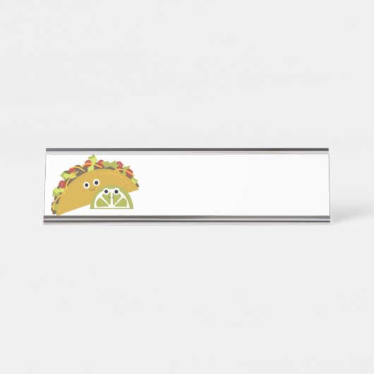Porte-nom Pour Bureau Taco (Devant)