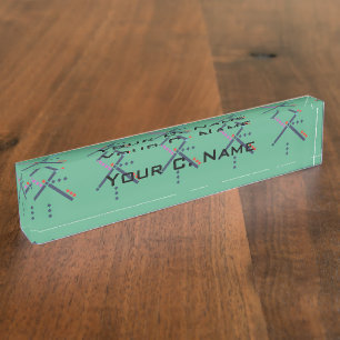 Porte-nom Pour Bureau Tapis d'aéroport de PDX