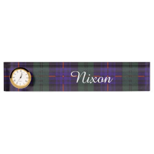 Porte-nom Pour Bureau Tartan écossais de kilt de plaid de clan de
