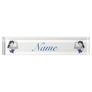 Porte-nom Pour Bureau Tattoo Girl Arm Up Thunder_Cove