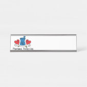 Porte-nom Pour Bureau Technicien en pharmacie (Devant)
