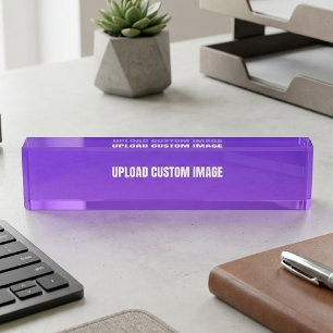 Porte-nom Pour Bureau Télécharger une image personnalisée - Ajoutez la v
