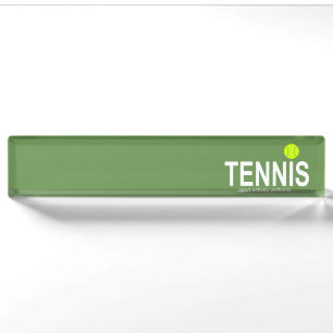 Porte-nom Pour Bureau Tennis