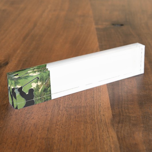 Porte-nom Pour Bureau Terrain de golf (Taille)