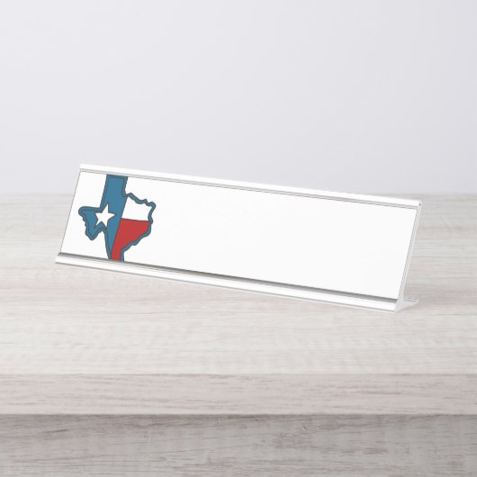 Porte-nom Pour Bureau Texas (Devant)