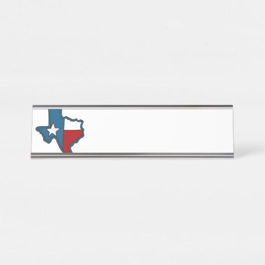 Porte-nom Pour Bureau Texas (Devant)