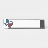 Porte-nom Pour Bureau Texas (Devant)
