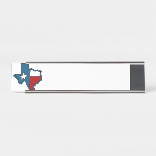 Porte-nom Pour Bureau Texas (Devant)
