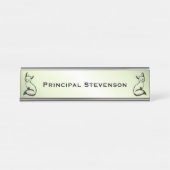 Porte-nom Pour Bureau Texte sur mesure Green Fox (Devant)