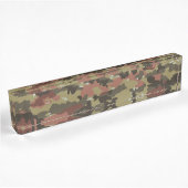 Porte-nom Pour Bureau Texture camouflage marron