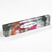 Porte-nom Pour Bureau Texture colorée