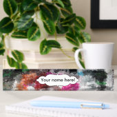 Porte-nom Pour Bureau Texture colorée