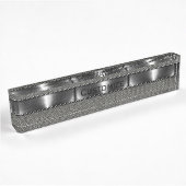 Porte-nom Pour Bureau Texture métallique en acier simple