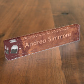 Porte-nom Pour Bureau Thé d'amour (Taille)