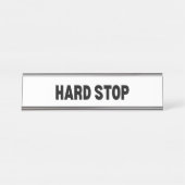 Porte-nom Pour Bureau The Final Word | Hard Stop Executive (Devant)