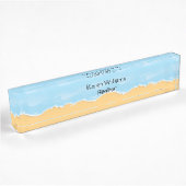 Porte-nom Pour Bureau Thème de Beach Realtor