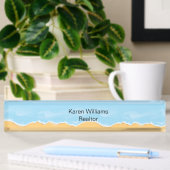 Porte-nom Pour Bureau Thème de Beach Realtor