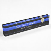 Porte-nom Pour Bureau Thin Blue Line