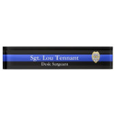 Porte-nom Pour Bureau Thin Blue Line (Devant)