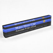 Porte-nom Pour Bureau Thin Blue Line