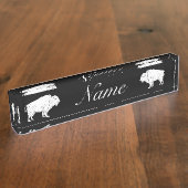 Porte-nom Pour Bureau Thunder_Cove de Buffalo (Taille)