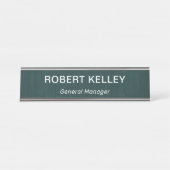 Porte-nom Pour Bureau Titre Office simple professionnel moderne (Devant)