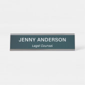 Porte-nom Pour Bureau Titre Office simple professionnel moderne (Devant)