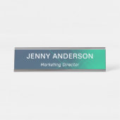 Porte-nom Pour Bureau Titre Office simple professionnel moderne (Devant)