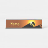 Porte-nom Pour Bureau Toit (Devant)