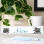 Porte-nom Pour Bureau Tonnerre de tortue de mer