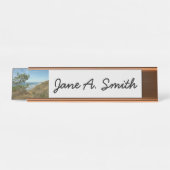 Porte-nom Pour Bureau Torrey Pine and California Coastline Landscape (Devant)