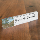 Porte-nom Pour Bureau Torrey Pine and California Coastline Landscape (Taille)