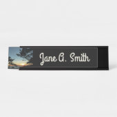 Porte-nom Pour Bureau Torrey Pine Sunset III Paysage californien (Devant)