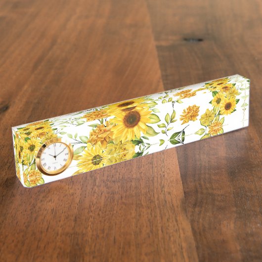 Porte-nom Pour Bureau Tournesol 8 (Taille)