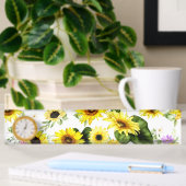 Porte-nom Pour Bureau Tournesol d'aquarelle 7