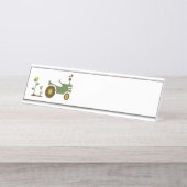 Porte-nom Pour Bureau Tracteur agricole (Devant)