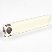 Porte-nom Pour Bureau Train Bleu Et Rouge