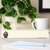 Porte-nom Pour Bureau Train Bleu Et Rouge