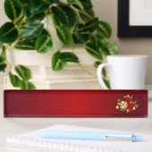 Porte-nom Pour Bureau Trois Roses de bijoux