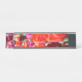 Porte-nom Pour Bureau Tulipes chaudes tombées (Devant)